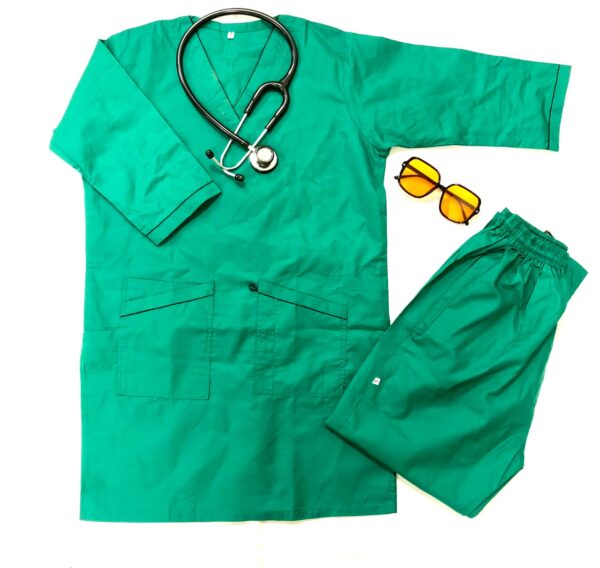 Customized Medical Scrubs For Men & Women (Peacock Green)