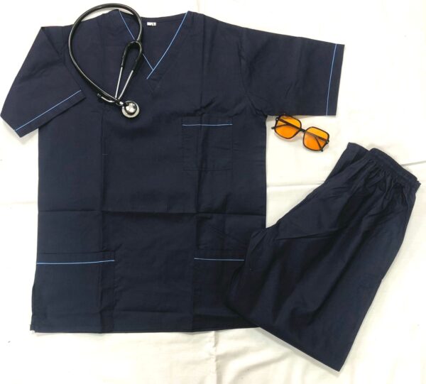 Customized Medical Scrubs For Men & Women (Navy Blue)