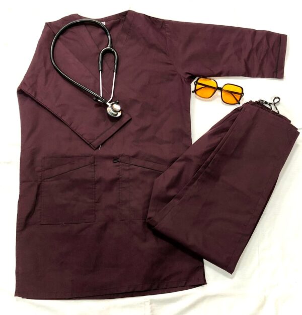 Customized Medical Scrubs For Men & Women (Burgundy)