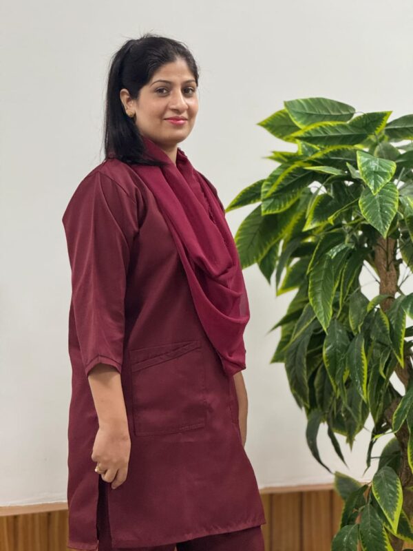 Medical Scrubs For Women (Mehroon) - Image 2