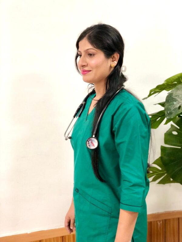 Medical Scrubs For Women (Peacock Green) - Image 4