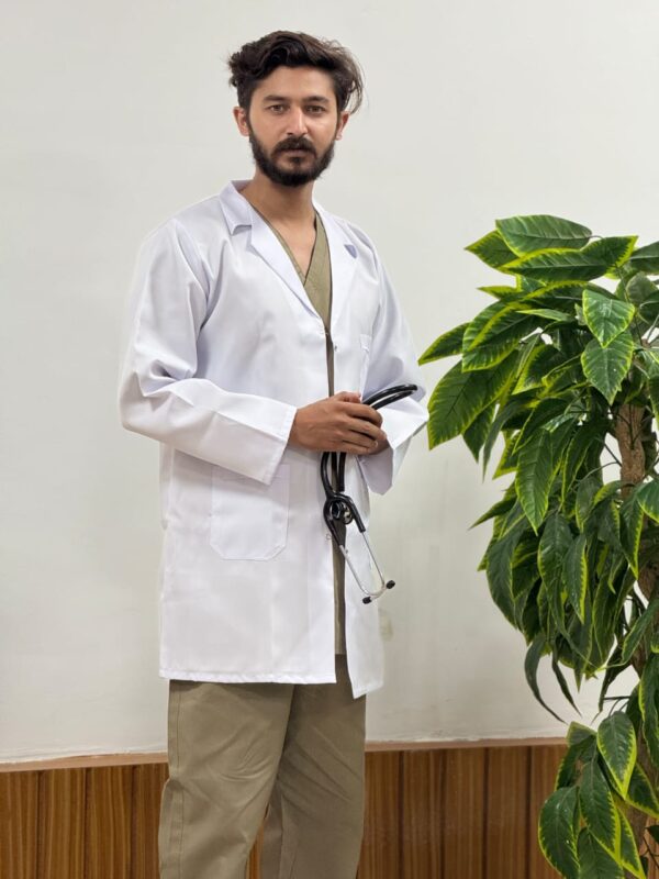 Medical Lab Coat For Men (White)