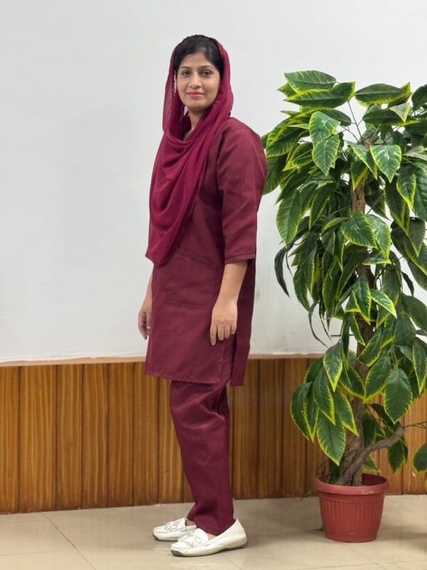 Medical Scrubs For Women (Mehroon)