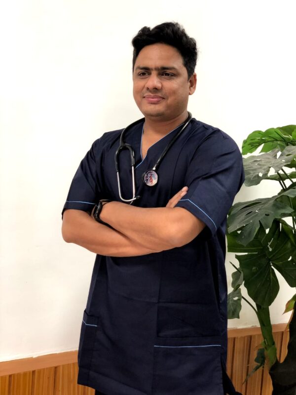 Medical Scrubs For Men (Navy Blue) - Image 4