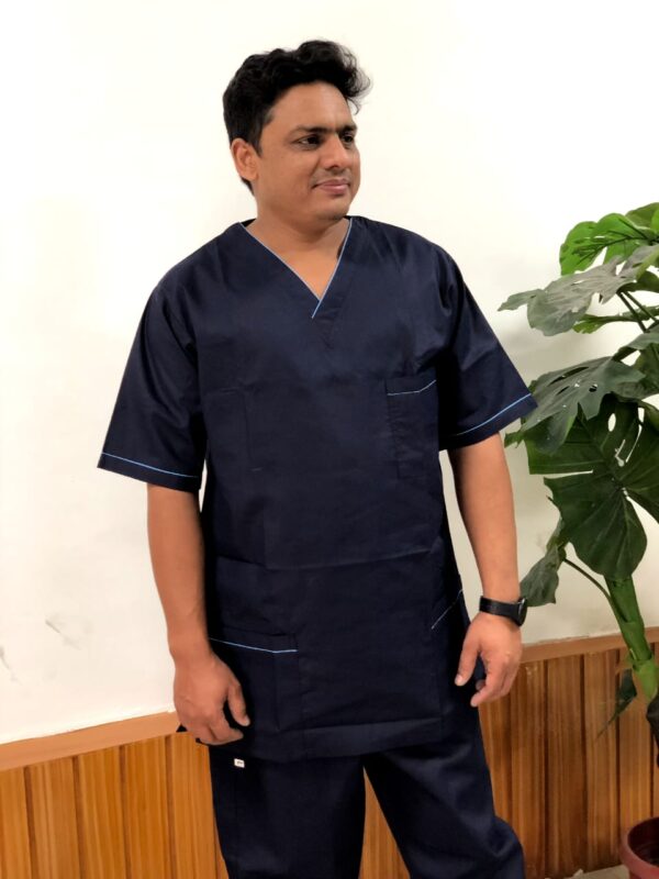 Medical Scrubs For Men (Navy Blue) - Image 2