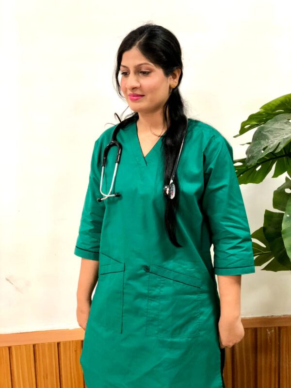 Medical Scrubs For Women (Peacock Green)