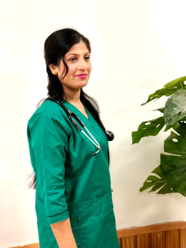 Medical Scrubs For Women (Peacock Green) - Image 3